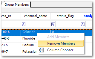 Remove Members option in the Available Members context menu in the Group Members tab of the EQuIS Professional Groups Form