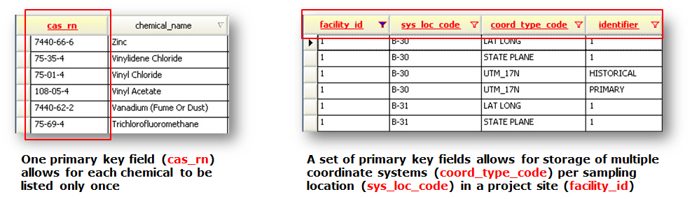 Primary Keys
