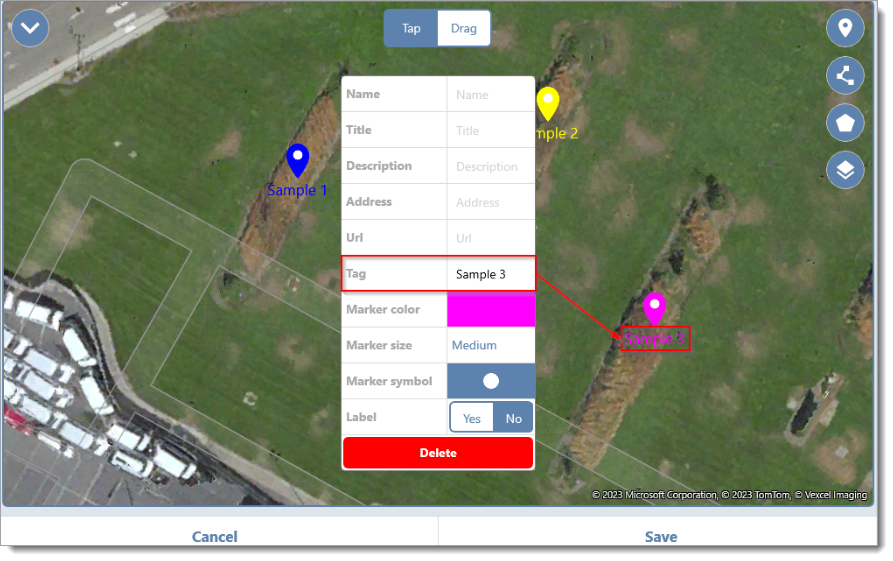 Col-Mobile_MapPlot_Delete_Featue