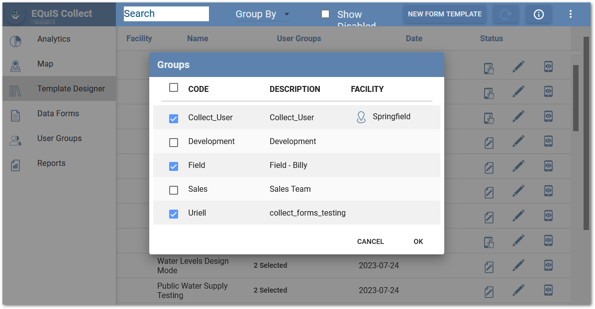 Assign user groups