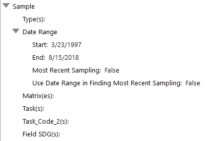 Analytical Results II Sample