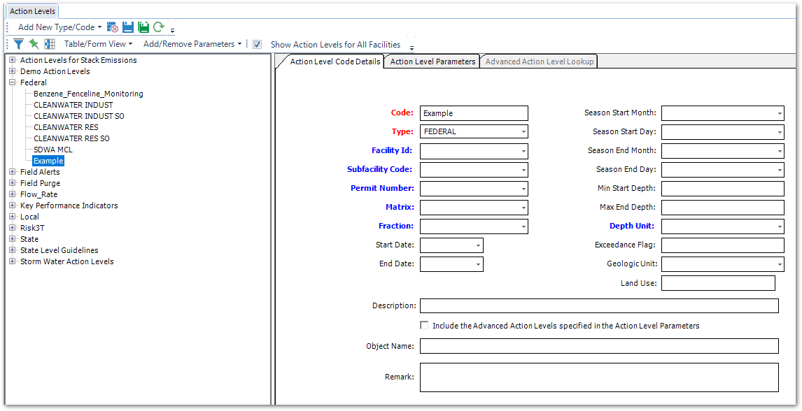 PRO_Action-Levels-Action-Level-Code-Details