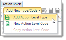 PRO_Action-Levels-Add-New-Type-Code