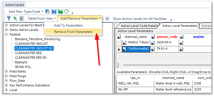 PRO_Action-Levels-Remove-from-Parameters