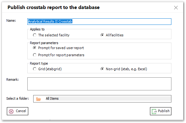 PRO_Crosstab-Report-Publish-Window
